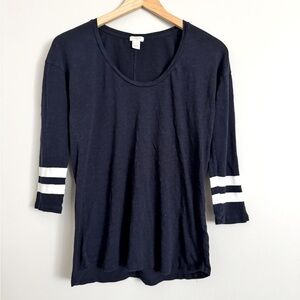 J Crew Women’s 3/4 Sleeve Tee Size S